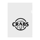 MatrixSphereのCRABBY CRABS CLUB シンプルロゴ クリアファイル