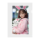 bijinngasyokuninの夢の世界の女の子 Clear File Folder