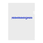 死死死=Dead By DeaDeadのAKKEMOODYGOD (Name Logo2) Clear File Folder