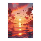 mh03の綺麗な夕焼け Clear File Folder