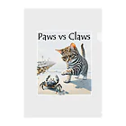 MatrixSphereのPaws vs Claws サバトラ Clear File Folder