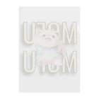 ClownCrown.jpのもふもふシリーズ001 Clear File Folder