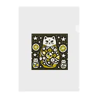 可愛い動物マトリョーシカの猫のマトリョーシカ（レモン） クリアファイル