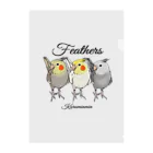 kuruminmin395963のオカメインコFeathers・クリアファイル Clear File Folder