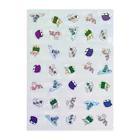 nakami@mojiの虫たち_総柄 Clear File Folder