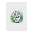 ゆめのかすずめの翠と緑 Clear File Folder