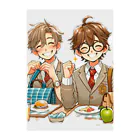 可愛い男の子イラスト販売所　By,keicyanの男の子　中学1年生　ランチタイム Clear File Folder