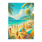 Rパンダ屋の「夏のビーチグッズ」 Clear File Folder