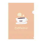 よもぎのコーヒーカップちゃん クリアファイル