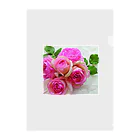 39miyoのロマンチックな薔薇 クリアファイル
