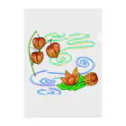 Lily bird（リリーバード）の枝つきホオズキ 水紋（和柄）その2 クリアファイル