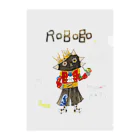 ねこぜや のROBOBO 「ハノンロボ」 Clear File Folder