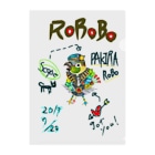 ねこぜや のROBOBO 「パキラロボ」 Clear File Folder