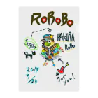 ねこぜや のROBOBO 「パキラロボ」 Clear File Folder