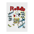 ねこぜや のROBOBO🤖 「たるたるロボ」 Clear File Folder