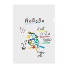 ねこぜや のROBOBO「ぴにゃロボ」 Clear File Folder