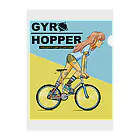 nidan-illustrationのGYRO HOPPER (inked fixie girl) クリアファイル