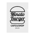 kumiconaShopのMinatoBurgerグッズ（ブラック） クリアファイル