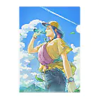 kitaooji shop SUZURI店のラムネ空 Clear File Folder