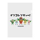 ねこぜや のROBOBO「インコレンジャー」 Clear File Folder