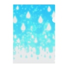 かわいいもののおみせ　いそぎんちゃくの雨空 Clear File Folder