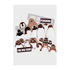 ヤママユ(ヤママユ・ペンギイナ)のPENGUINS THE BIG FOUR LIVE! Clear File Folder