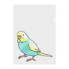 まめるりはことりのごきげんセキセイインコ【まめるりはことり】 クリアファイル