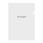 グリーンウィンドのstrength Clear File Folder