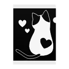 かわいいもののおみせ　いそぎんちゃくのハート模様の猫 Clear File Folder