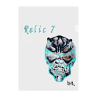 Relic7のRelic 7　二角鬼スカル Clear File Folder