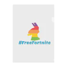 Cartoon☆style☆Fortniteの#FreeFortnite　フォートナイト【公式許可あり】ラマらま クリアファイル