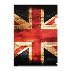 AQ-BECKのGRUNGE-flag_UK Clear File Folder