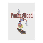 nidan-illustrationの"feeling good" クリアファイル