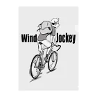 nidan-illustrationの"Wind Jockey" クリアファイル