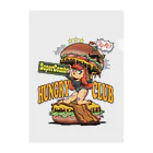 nidan-illustrationの"HUNGRY CLUB" Clear File Folder