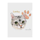 なにぬ猫-YAのうちの子にくきゅうポートレート★Lucky クリアファイル