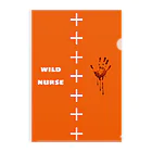 No.9 -number nine- (suzuri支店)のwild nurse シリーズ。Orange Clear File Folder