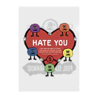 𝐏𝐎𝐎𝐋 𝐒𝐋𝐀𝐕𝐄 𝐏𝐀𝐑𝐀𝐍𝐎𝐈𝐃のHate you  クリアファイル