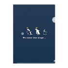 toriのおみせのPenguins(ホワイト) Clear File Folder