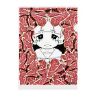 豚ざかなのおにく柄 Clear File Folder