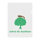 arbre du bonheurのarbre du bonheur ロゴ カラー クリアファイル