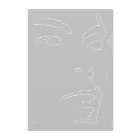 おろしぽんづ超公式グッズショップの浮き出る顔面ファイル顔パーツ浮きでるタイプ裏ロゴあり クリアファイル