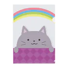 エリザワ | イラストレーターのわたしのお手紙ファイル（ねこ） Clear File Folder