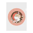 野田　尚花の桜と三毛猫  Clear File Folder