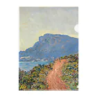 The Netherlands paintingのモナコの曲がり道／La Corniche bij Monaco Clear File Folder