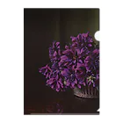 The Netherlands paintingの花／Vaas met bloemen クリアファイル