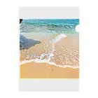 La mer ラ・メールのLa plage de Kudaka ラ・プラージュ・ド・クダカ Clear File Folder