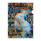 Aimurist のウサギ　テキスト Clear File Folder