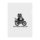 Thee moegi's Design LaboのMONO CAT トライアルバイク Clear File Folder