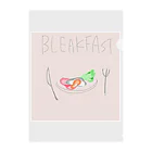 レアチムケーキの美味しい朝ごはん Clear File Folder